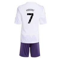Manchester United Mason Mount #7 Vonkajší Detský futbalový dres 2025-26 Krátky Rukáv (+ trenírky)